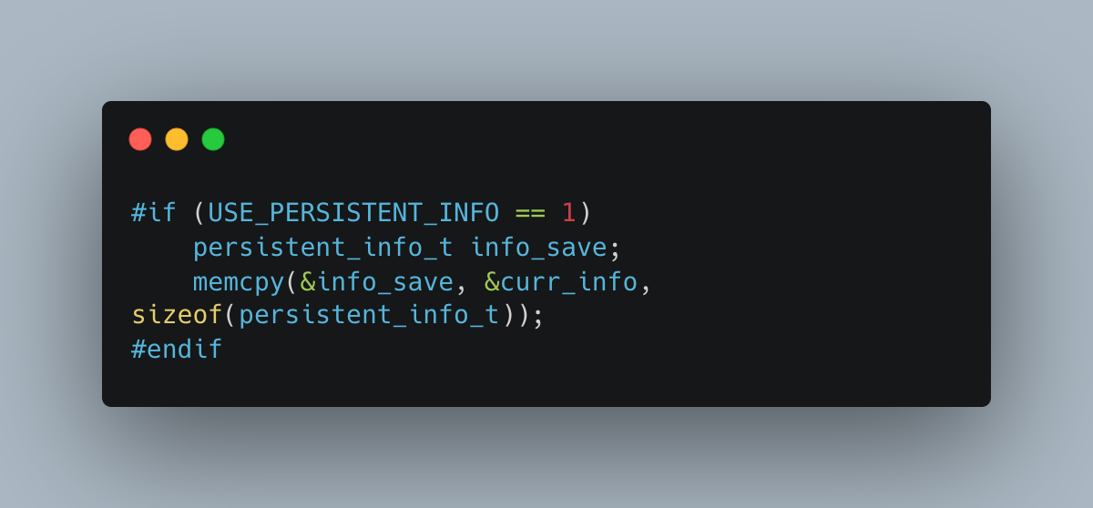 In the reset handler, before writing the flash memory to RAM, we look at what’s already in RAM and copy it to another location. This is the very first code that runs on boot.